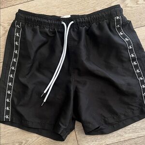 Calvin Klein medium Black Men's swim shorts swim trunks with pockets